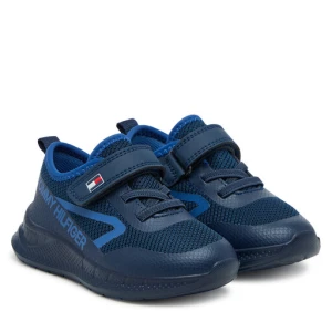 Sneakersy Tommy Hilfiger Low Cut Lace-Up/Velcro Sneaker T1B9-34110-1843 M Granatowy