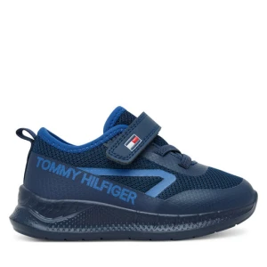 Sneakersy Tommy Hilfiger Low Cut Lace-Up/Velcro Sneaker T1B9-34110-1843 M Granatowy