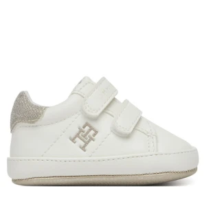 Sneakersy Tommy Hilfiger Low Cut Velcro Sneaker T0A9-33722-1528 Biały