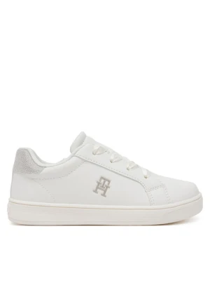 Sneakersy Tommy Hilfiger Low Cut Velcro Sneaker T1A9-33728-1439 S Biały