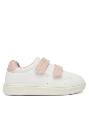 Sneakersy Tommy Hilfiger Low Cut Velcro Sneaker T1A9-35063-1355 M Kremowy