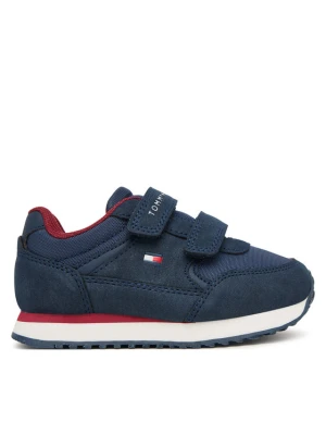 Sneakersy Tommy Hilfiger Low Cut Velcro Sneaker T1X9-35253-1960 M Granatowy