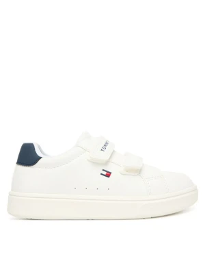 Sneakersy Tommy Hilfiger Low Cut Velcro T1X9-34338-1355 M Biały