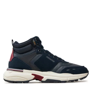 Sneakersy Tommy Hilfiger M Runner Cordura Hi Lth Mix FM0FM05222 Granatowy