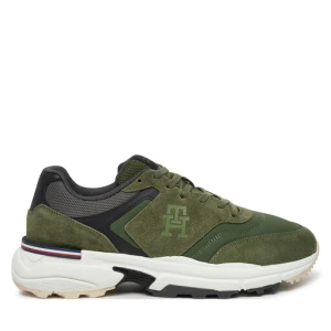 Sneakersy Tommy Hilfiger M Runner X Ventile Mix FM0FM05062 Zielony