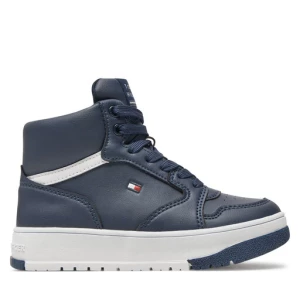 Sneakersy Tommy Hilfiger Mid Cutlace-Up Sneaker T3X9-33641-1351 M Granatowy