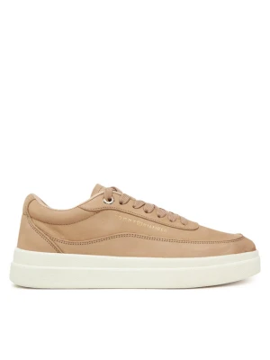 Sneakersy Tommy Hilfiger Modern Court Sneaker Nubuck FW0FW08462 Beżowy