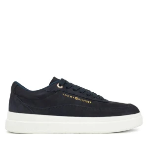 Sneakersy Tommy Hilfiger Modern Court Sneaker Nubuck FW0FW08462 Granatowy