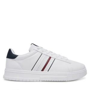 Sneakersy Tommy Hilfiger Modern Cupsole Stripes Lth FM0FM05406 Biały