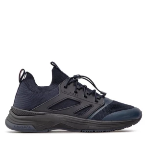 Sneakersy Tommy Hilfiger Modern Prep Sneaker Knit FM0FM04233 Granatowy