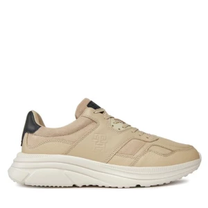 Sneakersy Tommy Hilfiger Modern Runner Premium Lth FM0FM04879 Beżowy