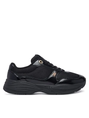 Sneakersy Tommy Hilfiger Modern Runner Shiny Leather FW0FW09413 Czarny