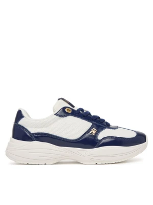 Sneakersy Tommy Hilfiger Modern Runner Shiny Leather FW0FW09413 Granatowy