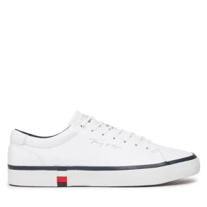 Sneakersy Tommy Hilfiger Modern Vulc Corporate Leather FM0FM04922 White YBR