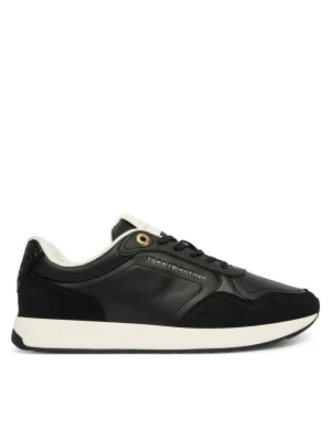 Sneakersy Tommy Hilfiger Monogram Mix Material Runner FW0FW09267 Czarny