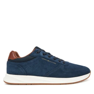 Sneakersy Tommy Hilfiger Premium Suede Hybrid FM0FM05690 Granatowy