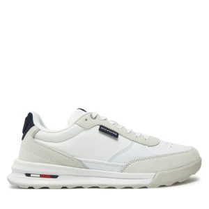 Sneakersy Tommy Hilfiger Retro Runner Mix Rwb FM0FM05371 Biały