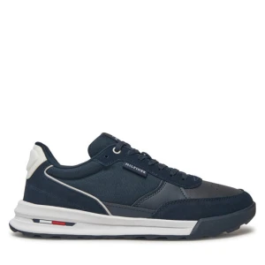 Sneakersy Tommy Hilfiger Retro Runner Mix Rwb FM0FM05371 Granatowy