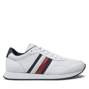 Sneakersy Tommy Hilfiger Runner Evo Lth Mix Ess FM0FM05121 Biały