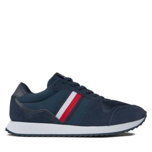 Sneakersy Tommy Hilfiger Runner Evo Mix Ess FM0FM04886 Granatowy