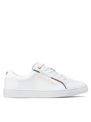 Sneakersy Tommy Hilfiger Signature Sneaker FW0FW06322 Biały