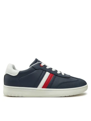 Sneakersy Tommy Hilfiger Stripe Low Cut Lace-Up Sneaker T3X9-33851-1269 S Granatowy