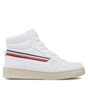 Sneakersy Tommy Hilfiger Stripes High Top Lace-Up Sneaker T3X9-32851-1355 S White 100