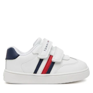 Sneakersy Tommy Hilfiger Stripes Low Cut Velcro Sneaker T1X9-33839-1355 M Biały