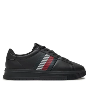 Sneakersy Tommy Hilfiger Supercup Lth Seasonal FM0FM05129 Czarny