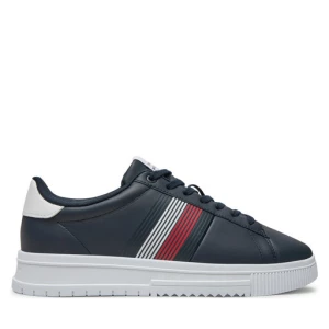 Sneakersy Tommy Hilfiger Supercup Lth Seasonal FM0FM05129 Granatowy