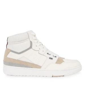 Sneakersy Tommy Hilfiger Th Basket Better Midcut Lth Mix FM0FM04793 Weathered White AC0