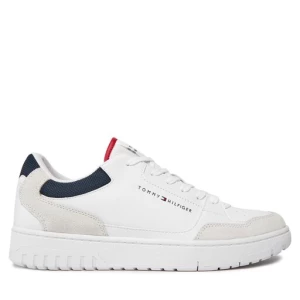 Sneakersy Tommy Hilfiger Th Basket Core Lth Mix Ess FM0FM05058 Biały