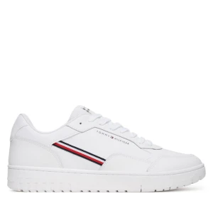 Sneakersy Tommy Hilfiger Th Basket Core Stripes FM0FM05631 Biały