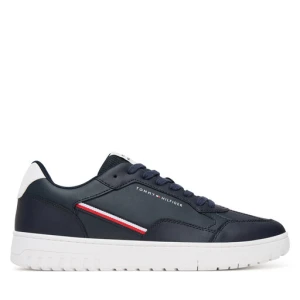 Sneakersy Tommy Hilfiger Th Basket Core Stripes FM0FM05631 Granatowy