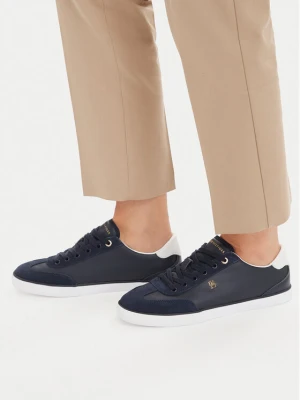 Sneakersy Tommy Hilfiger Th Chic Low Vulc FW0FW09391 Granatowy