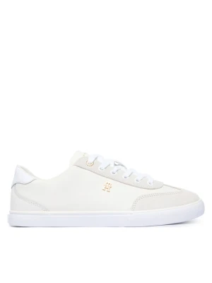 Sneakersy Tommy Hilfiger Th Chic Low Vulc FW0FW09391 Kremowy