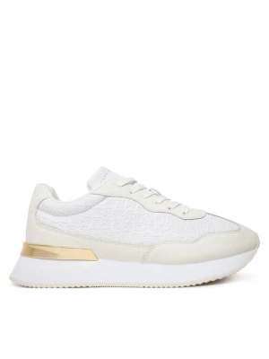 Sneakersy Tommy Hilfiger Th Chic Monogram Runner FW0FW09464 Biały