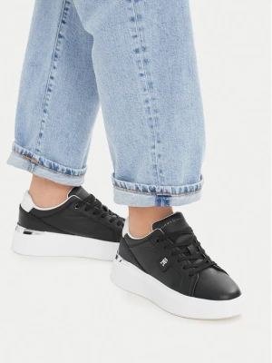 Sneakersy Tommy Hilfiger Th Chic Platform FW0FW09396 Czarny