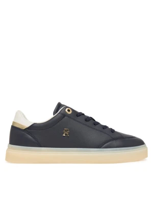 Sneakersy Tommy Hilfiger Th Chic Sneaker Elevated FW0FW09400 Granatowy