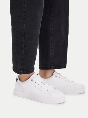 Sneakersy Tommy Hilfiger Th Chic Sneaker FW0FW09105 Biały