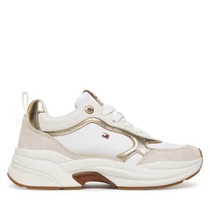 Sneakersy Tommy Hilfiger Th Chunky Runner Metallic FW0FW09204 Écru