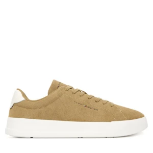 Sneakersy Tommy Hilfiger Th Court Core Suede FM0FM05716 Brązowy