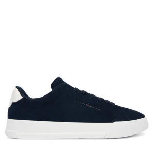 Sneakersy Tommy Hilfiger Th Court Core Suede FM0FM05716 Granatowy