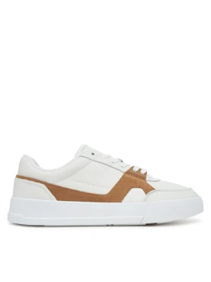 Sneakersy Tommy Hilfiger Th Court Craft FM0FM05551 Écru Kremowy