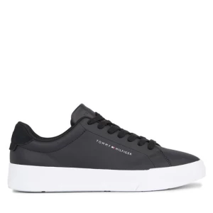 Sneakersy Tommy Hilfiger Th Court Leather FM0FM04971 Black BDS