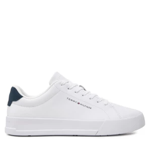 Sneakersy Tommy Hilfiger Th Court Leather Grain Ess FM0FM05297 Biały