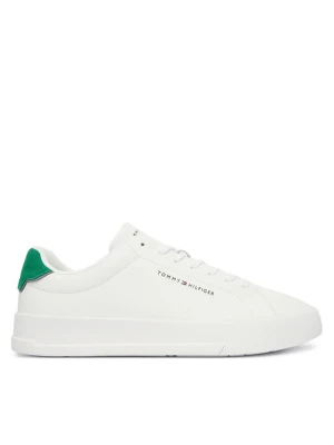 Sneakersy Tommy Hilfiger Th Court Lth Detail Ess FM0FM05367 Biały