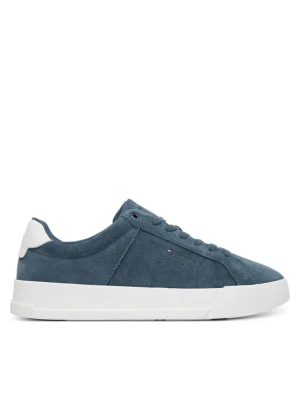 Sneakersy Tommy Hilfiger Th Court Suede FM0FM05824 Niebieski