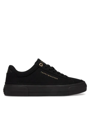 Sneakersy Tommy Hilfiger Th Foxing Platform Canvas FW0FW09480 Czarny