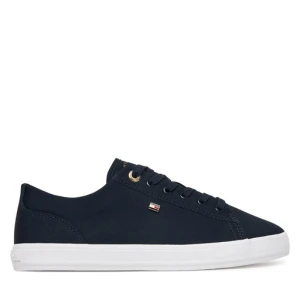Sneakersy Tommy Hilfiger Th Foxing Sneaker Canvas FW0FW09170 Granatowy